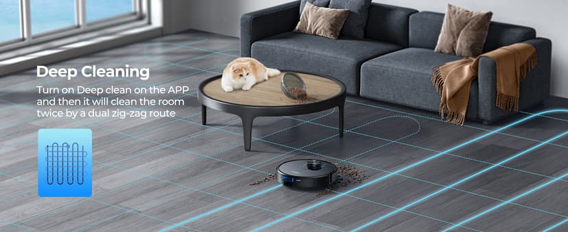 Robot Vacuum, 3 in 1 Robot Vacuum and Mop with 60 Day Self-Emptying Station, LiDAR Navigation Robot Vacuum Cleaner, WiFi/APP/Alexa, Ideal for Pet Hair, Carpet and Hard Floor
