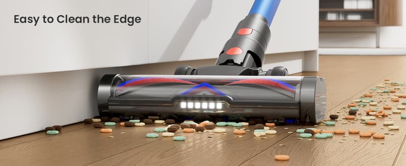 Cordless Vacuum Cleaner, 550W 45KPA 70mins Vacuum Cleaners for Home, Self-standing Stick Vacuum with Aromatherapy, Anti-Tangle Brush, Wall Mount Charging Vacuum for Hardwood Floor/Carpet/Pet Hair