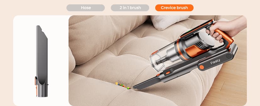 Cordless Vacuum Cleaner, 550W/45KPa/60Min Runtime Stick Vacuum with 3.3Ft Hose, Wall Mount Charging, Auto Mode, Touchscreen, Self-Standing Vacuum Cleaner for Home/Pet Hair/Carpet/Car, Fragrance