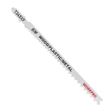 WORKPRO 25-Piece T-Shank Jig Saw Blade Set with Storage Case, Made with HCS/HSS/BIM, Assorted Blades for Wood, Plastic and Metal Cutting